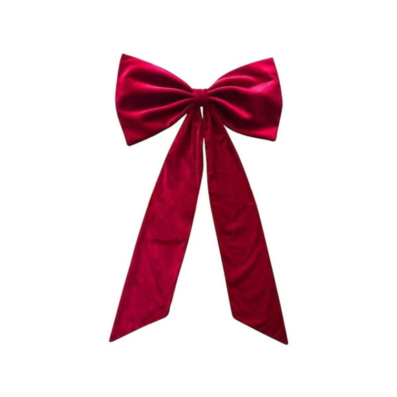 Extra Large Christmas Bow – 40inch Velvet Holiday Ribbon Decoration for Tree Topper, Wreath, Gift Box, Wedding Arch, Party Décor