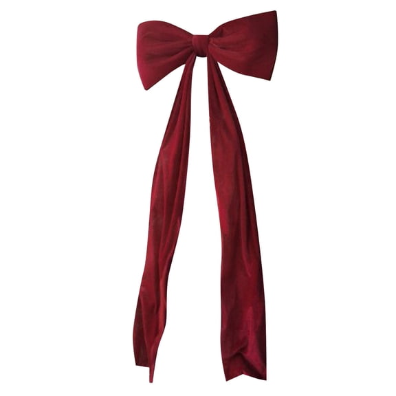 Extra Large Christmas Bow Topper - Jumbo Festive Ribbon Decoration for Xmas Tree, Wreath, Fireplace Mantel & Gift Wrapping