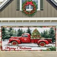 thumbnail image 1 of Extra Large Christmas Garage Door Banner Hanging Holiday Wall Background Outdoor Festive Season Front Entrance, 1 of 8