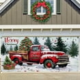 thumbnail image 1 of Extra Large Christmas Garage Door Banner Hanging Holiday Wall Background Outdoor Festive Season Front Entrance, 1 of 7