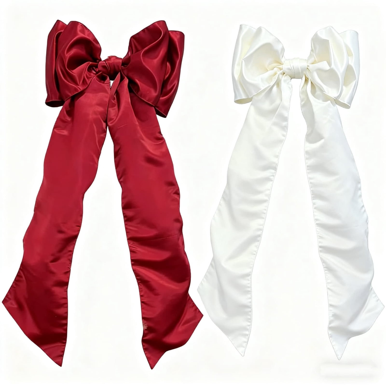 Extra Large Christmas Satin Bows Christmas Tree Topper Decorations ...