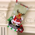 thumbnail image 1 of Extra Large Christmas Stocking 12.4" - Heavy Duty Santa Sock for Fireplace/Tree Decor (Jumbo Gift Candy Bag with Hanging Loop), 1 of 3