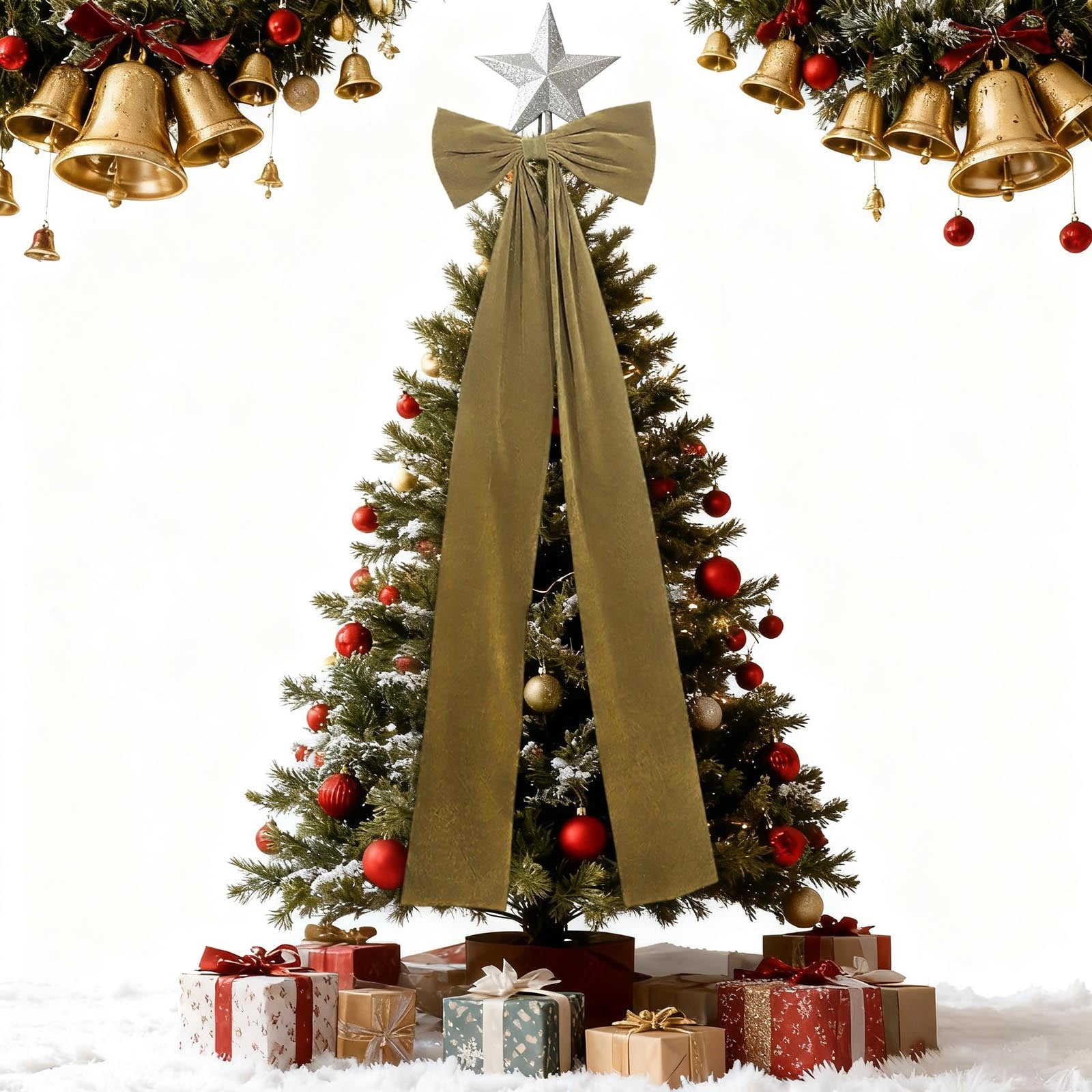 Extra Large Christmas Tree Topper Bow 71