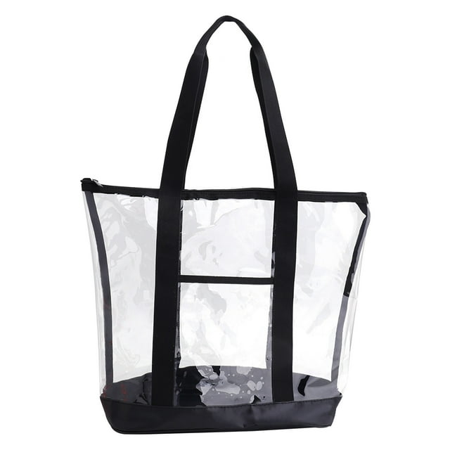Extra Large Clear Cosmetic Makeup Bag, Transparent Tote Shoulder Bag