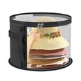 thumbnail image 1 of Extra Large Clear Hat Organizer for Travel and Wardrobe, Holds up to 7 Hats, Large Capacity Cowboy Hat Organizer, Oxford Cloth with Carrying Handle, Unisex Hat Box, 1 of 3