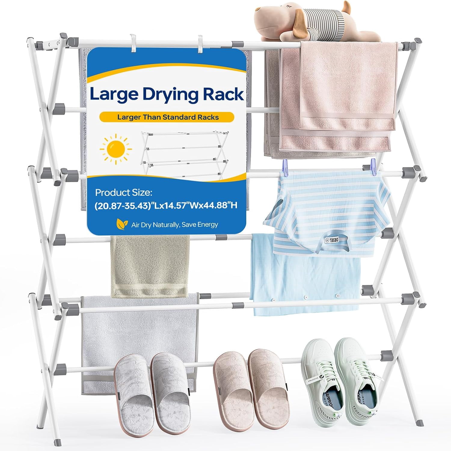 Extra Large Clothes Drying Rack, 14.57
