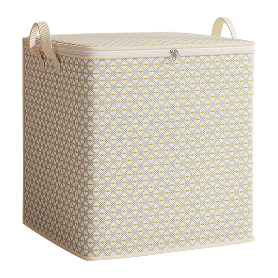 Extra Large Clothes Storage Bins, Foldable Blanket Storage Bags with Double Zippers, Handle, for Home Dorm Organization, Ideal for Bed Sheets, Clothes, Comforters (#01-L, 150L)