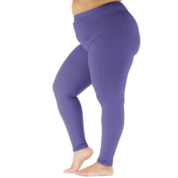 Extra Large Compression Leggings for Women 20-30mmHg Swelling - Purple, 5X-Large