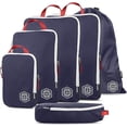 thumbnail image 1 of TRIPPED Travel Gear 6-Piece Extra-Large Compression Packing Cubes for Luggage, Navy, 1 of 7