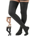 thumbnail image 1 of Extra Large Compression Thigh High for Men and Women 20-30mmHg - Black, 3XL, 1 of 13