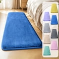 thumbnail image 1 of Extra Large Coral Fleece Bath Mat, Soft Shaggy Absorbent Bathroom Rug with Non-Slip Latex Backing, Quick-Dry Machine-Washable Floor Carpet for Tub, Shower, Vanity, or Bedroom, 47in, Black, 1 of 8