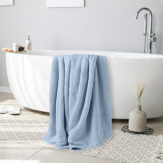 Extra-Large Coral Fleece Bath Towels, 85x145cm Luxury Thick Bath Sheets for Shower, Bathroom Jumbo Bath Sheet Towels, Super Soft Absorbent, Skin-friendly, Comfortable