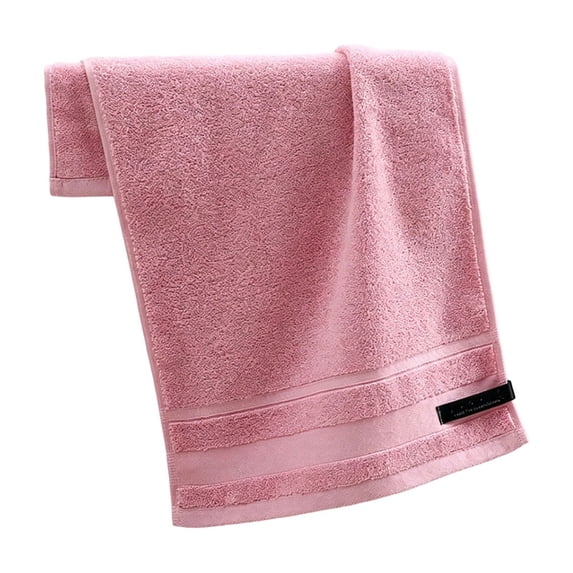 Extra Large Cotton Bath Towel - Super Soft, Absorbent, Lightweight, Portable for Quick Drying & Comfort - Ideal for Home or Travel,Pink