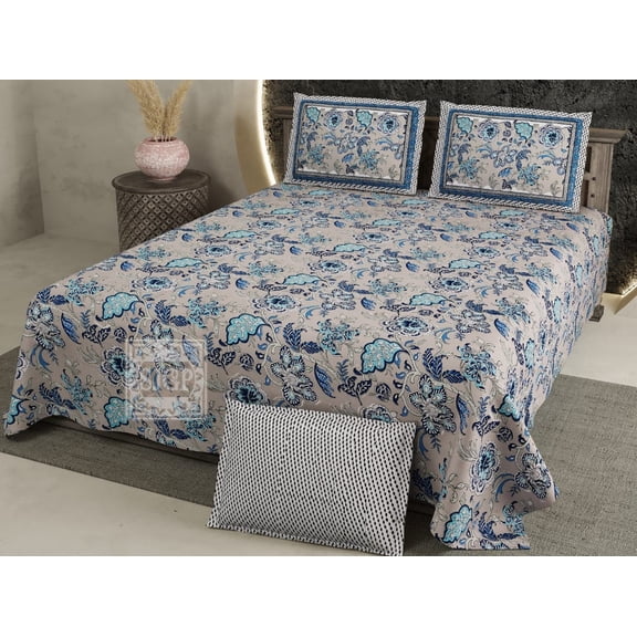 Extra Large Cotton Bedsheet Set – Premium Autoloom Fabric
