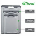 thumbnail image 1 of Extra Large Cutting Board, Dishwasher Safe Chopping Boards With JuiceGrooves and Easy Grip Handle, BPA Free, 3 Pieces Plastic Cutting Board Set, 1 of 9