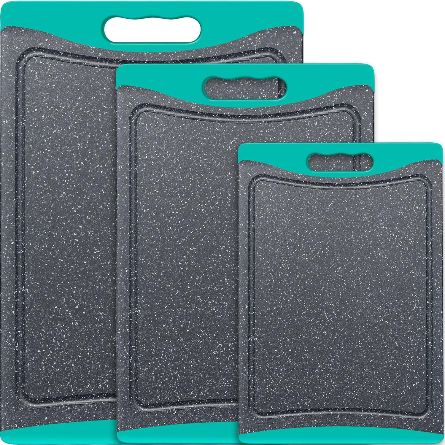 Extra Large Cutting Boards, Plastic Cutting Boards for Kitchen (Set of 3)