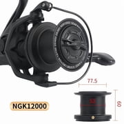 Extra Large Deep Sea Fishing Reel 12000 Series Durable Metal Spinning Reel For Big Fish Ocean Fishing High Line Capacity Saltwater Fishing Reel