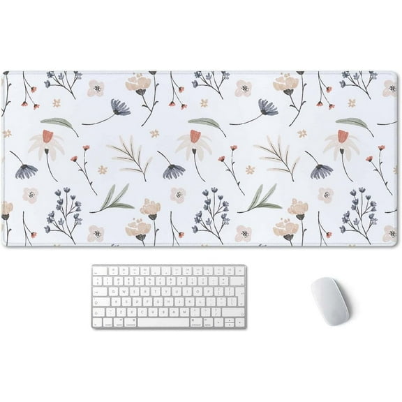 Extra Large Desk Mat, Flowers Desk Mat, Desk Mat Colorful, Cute Desk Mat, Desk Pad Cute, Desk Mat Extra Large, Large Mouse Pad, Full Desk XXL Extended Gaming Mouse Pad 35.5" X 15.7"
