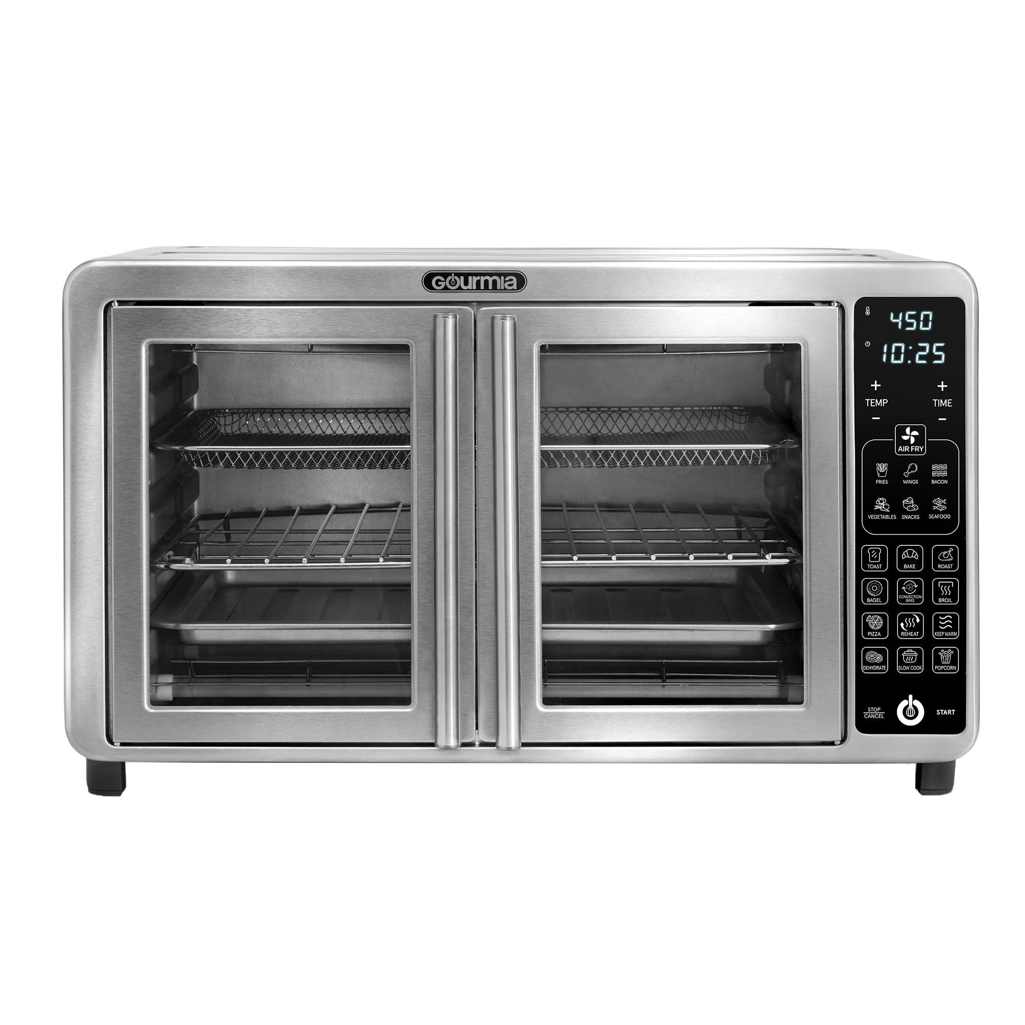 Extra Large Digital Air Fryer Toaster Oven with Convenient Single