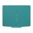 thumbnail image 1 of Extra Large Dish Drying Mat for Kitchen Counter Drying Pad 23.6 x 19 Inch Rubber Dish Drainer Mat with Drain Lip for Sink Drawer Liner(Green), 1 of 1