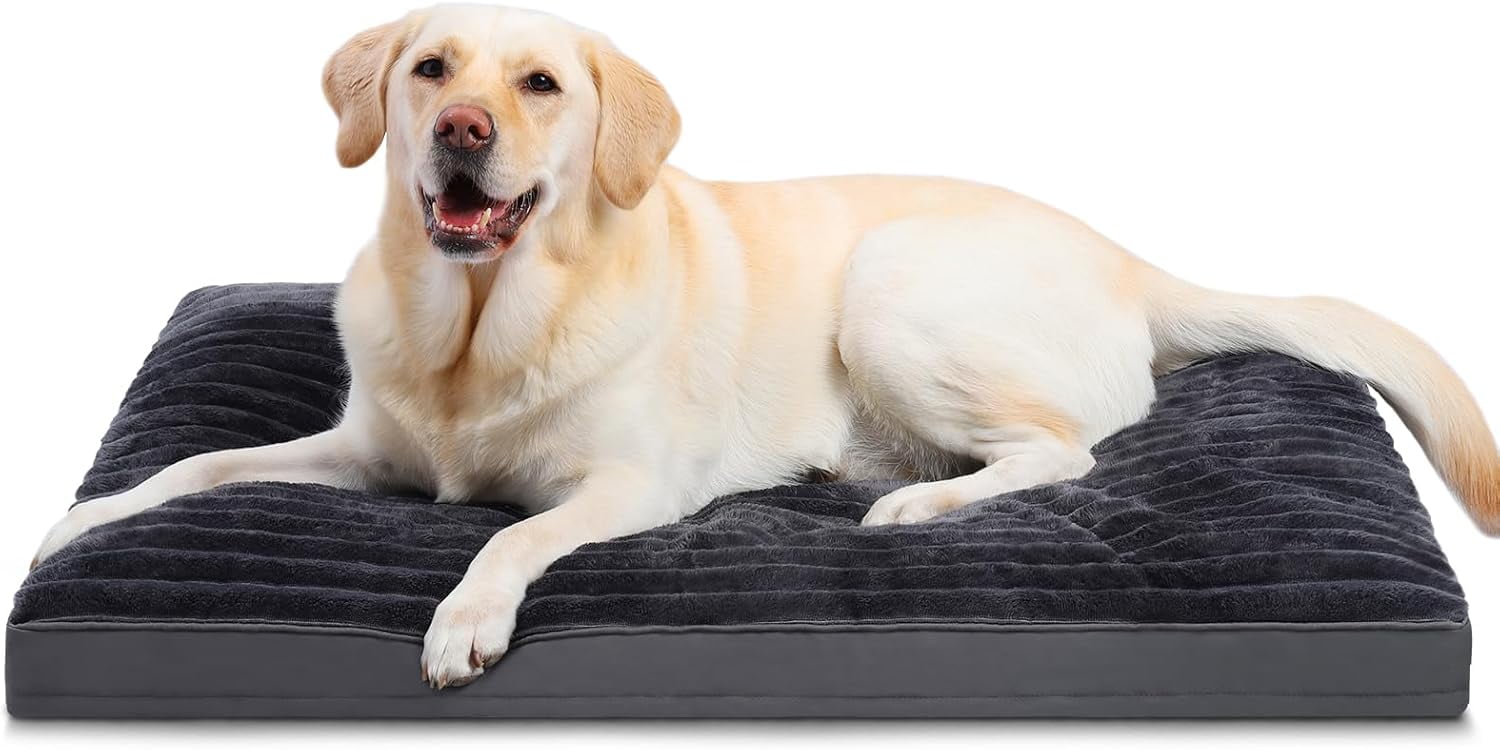 Extra Large Dog Bed Washable with Removable Cover Waterproof, Dog Crate ...