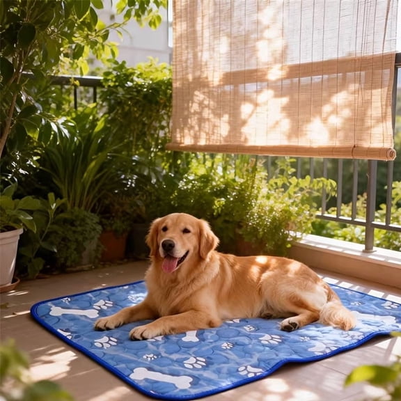 Extra Large Dog Cooling Mat for Pets - Thickened Ice Gel Pad, 70 x 100 cm