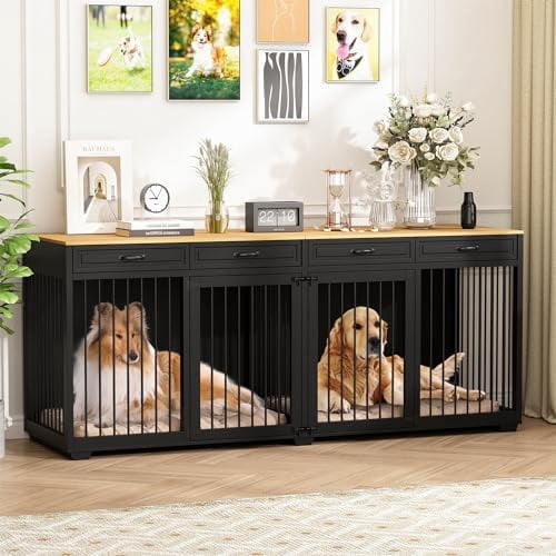 Illustration of Extra Large Dog Crate Frames For Big Living Rooms With Big Dogs
