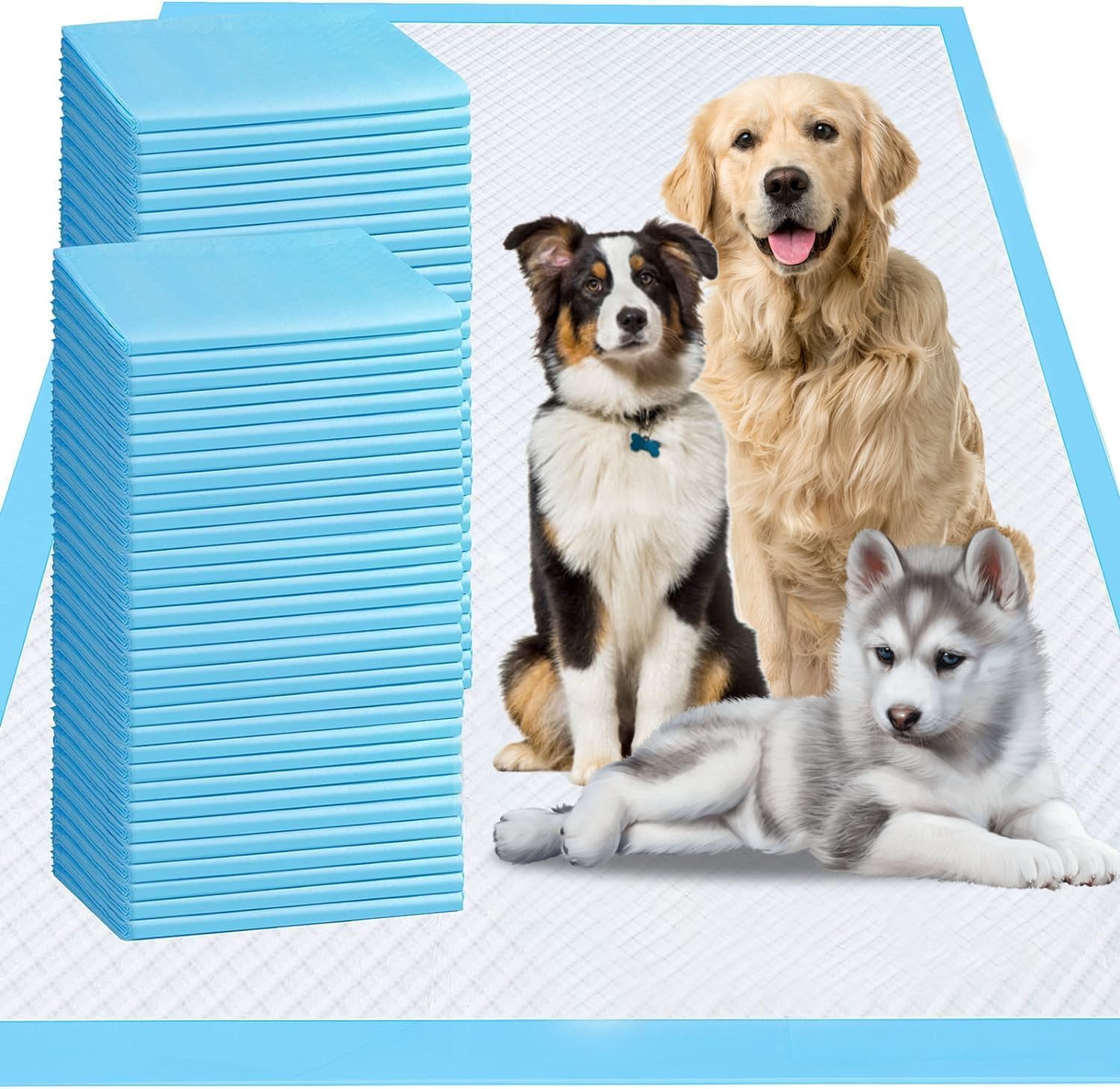Extra Large Dog Pee Pads, 60 Pads 31"x36" Disposable Training Pads