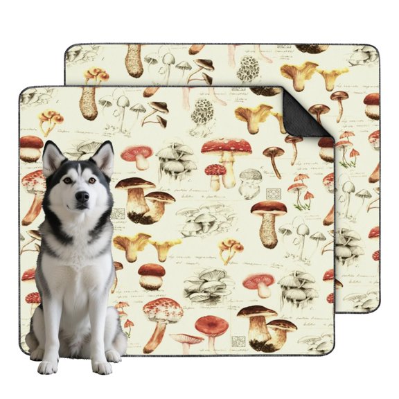 Extra Large Dog Pee Pads Washable, Perfect for Training, Travel Crates, and Floor Protection (Plant patterns, 35"x41")