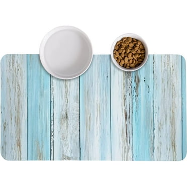 Extra Large Dog Placemat Cat Pet Food Feeding Mat ,Greenwood Mat for Dog Bowls and Water,Water Absorbent,Non Slip Placemat,Easy to Clean ,30"x17"