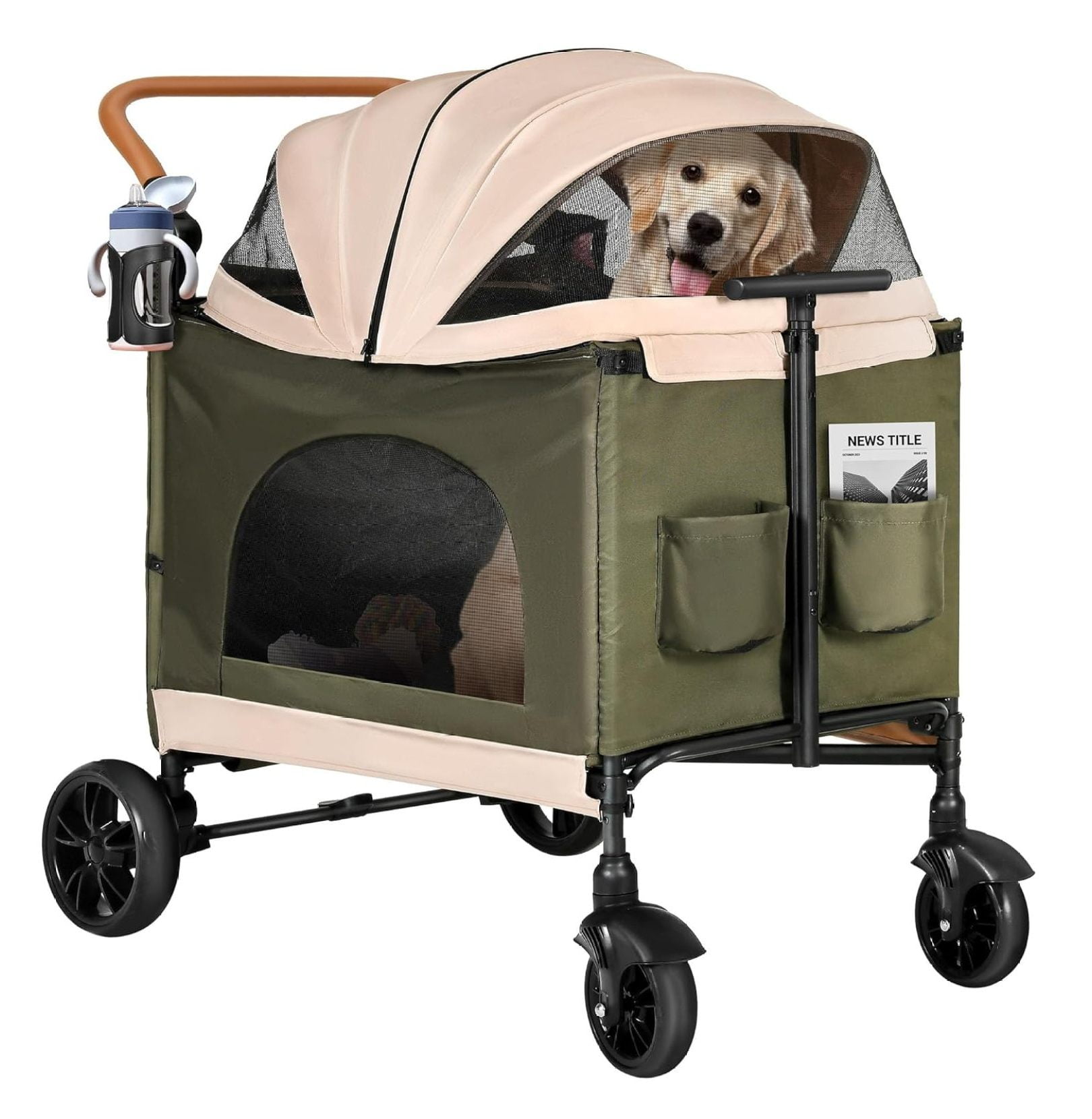 Extra Large Dog Stroller For Large Dog or Multiple Dogs/Cats, Heavy