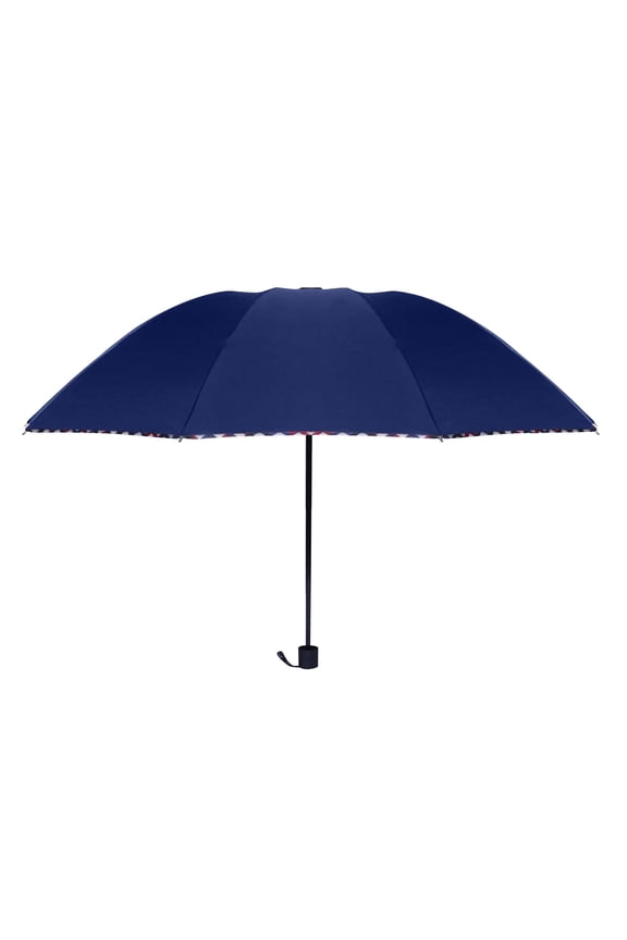 Extra Large Double Layer Folding Umbrella – Sun & Rain Protection, Wind-Resistant, Compact, Waterproof Coating, Frosted Handle, Stylish Design