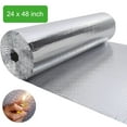 thumbnail image 1 of Extra Large Double Reflective Insulation Roll, 24 X 48 inch Double-Sided Aluminum Bubble Insulation Roll, Rv Window and Window Insulation for Winter and Summer, Garage Door, Roof, Car, 1 of 10