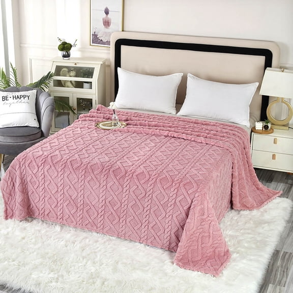 Extra Large Double-Sided Flannel Taffeta Blanket with Full-Body Coverage, All-Season Breathable Insulation Reversible Cozy Texture, Family-Size Throw for Bed Sofa Living Room Shared Comfort