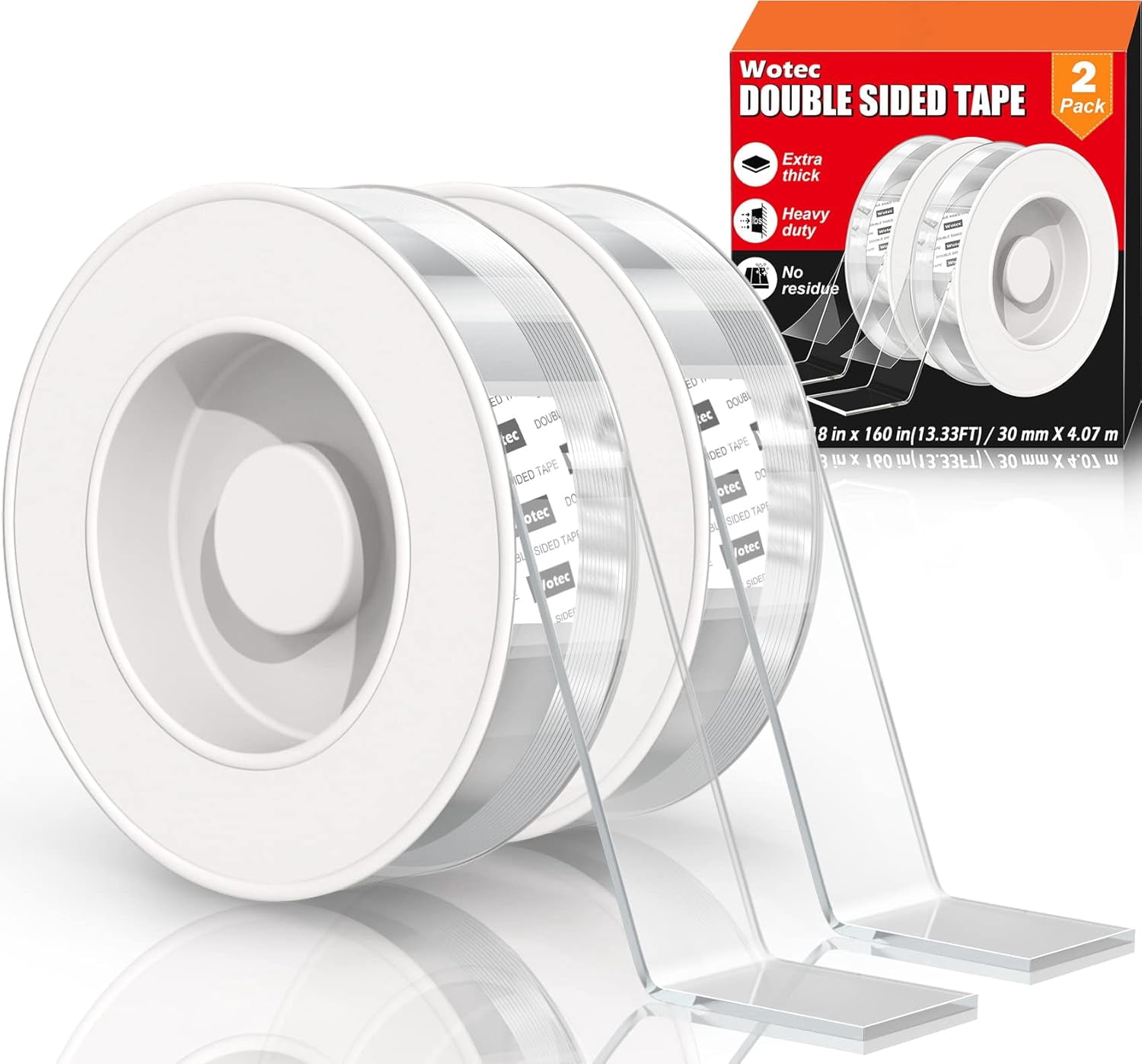 Heavy Duty Double Sided Mounting Tape - 16.5ft 3M VHB Foam Tape Waterproof For LED Strips, Car & Home Decor