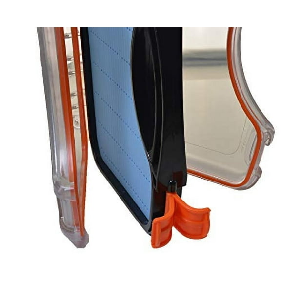 Extra Large Double Sided Water Proof Boat Fly Box with Handle - 424 Slots - Holds Streamers to Nymphs