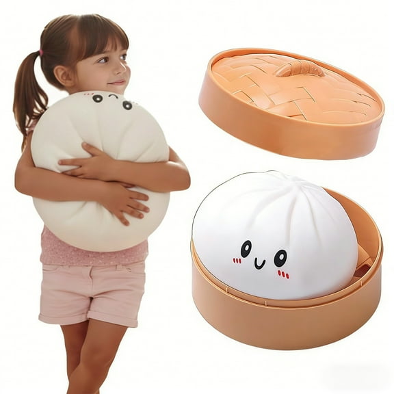 Extra Large Dumpling 25Cm Steamer Giant Novelty Plush Inflatable Toy For Themed Decor Playful Gifting Sofa Decor Comfortable Touch Suitable For Gift Giving Daily Use A