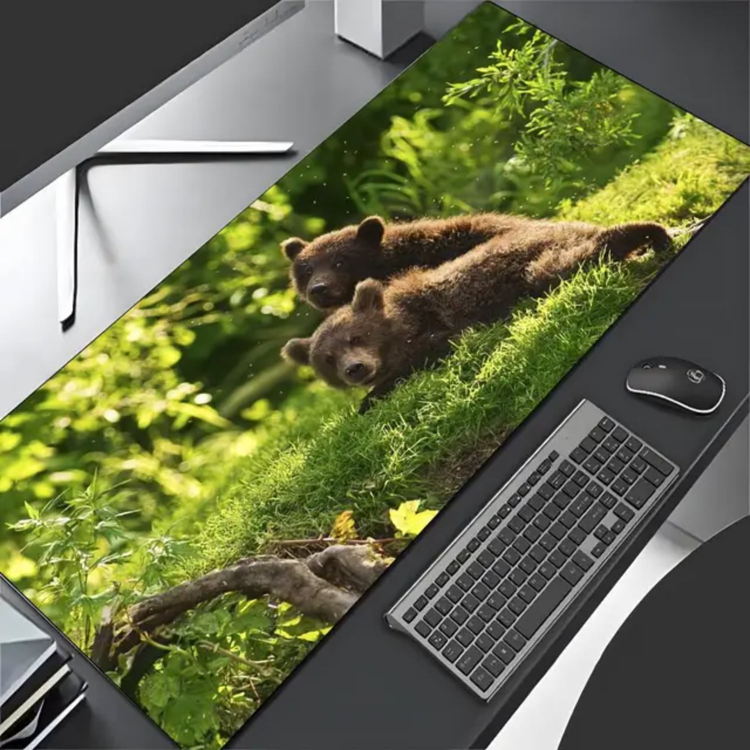 Extra Large Durable Bears Gaming Mouse Pad with Non Slip Surface Dual 