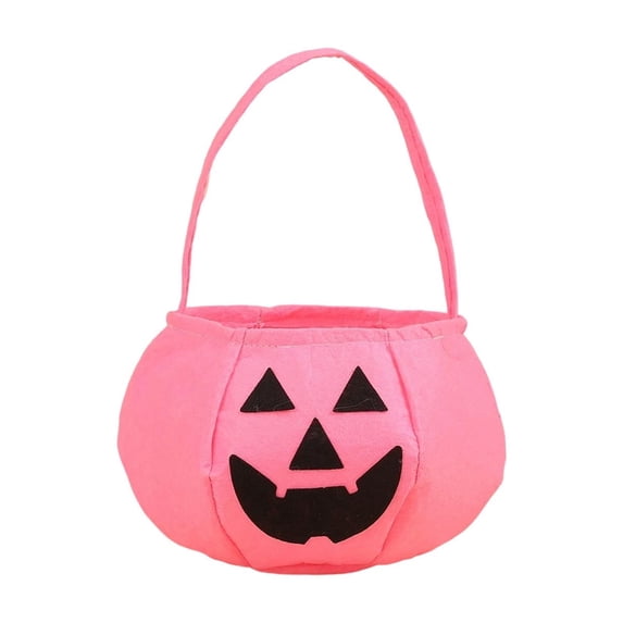Extra Large Halloween Woven Basket Long Handle Tote, Storage Bag for Halloween Candy, Gifts, and Toy Organization