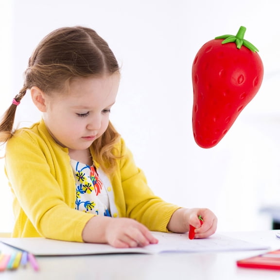 Extra Large Eraser with Fun Fruit Design, Durable High-Capacity Rubber Eraser for All Kinds of Paper and Office Use