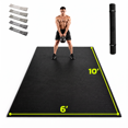 thumbnail image 1 of Extra Large Exercise Mat 4 x 6 ft to 6 x 12 ft x 8mm Thick Non-Slip Durable Workout Mat for Home Gym Flooring, with Resistance Bands & Storage Bag, 1 of 7