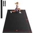 thumbnail image 1 of THAILE Extra Large Exercise Mat 8'x6', 1/3 Inch Thick Non-Slip Workout Mat for Home Gym, High-Density Exercise Mats for Floor, Cardio, Yoga, MMA & Weights, 1 of 6