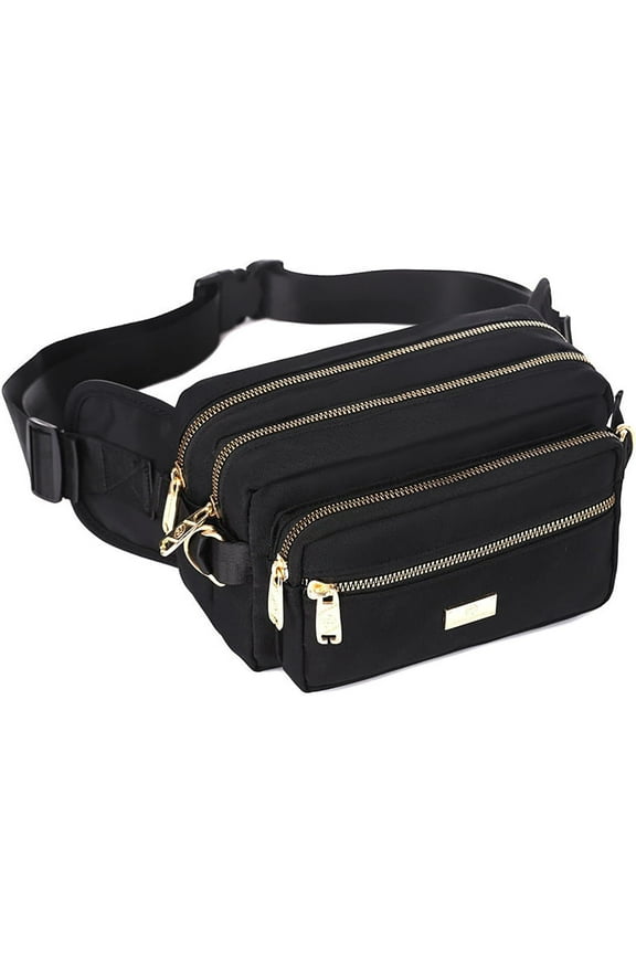 Extra Large Fashion Fanny Pack for Men Women, Waist Bag for Waterproof Hiking Running Biking Gym Outdoor Sports Travel Belt Bag