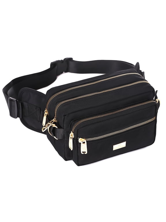 Extra Large Fashion Fanny Pack for Men Women, Waist Bag for Waterproof Hiking Running Biking Gym Outdoor Sports Travel Belt Bag