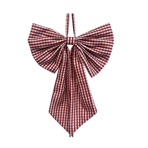 Extra Large Festive Bow with Flowing Ribbon for Door Hanging Ornament and Home Décor