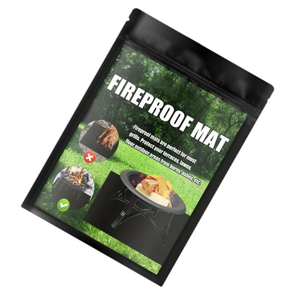 Extra Large Flame Retardant Patios Protectors for BBQ Grilling Waterproof Double-Sided Grills Pad Oversized Proof Mat