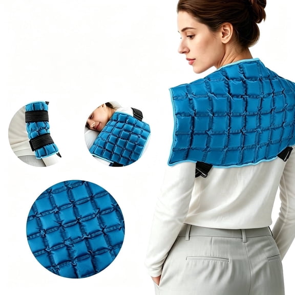 DREAMSOME Large Flexible Ice Pack for Back, 13"x22" Reusable Cold & Hot Compress for Knee Leg Neck Shoulde