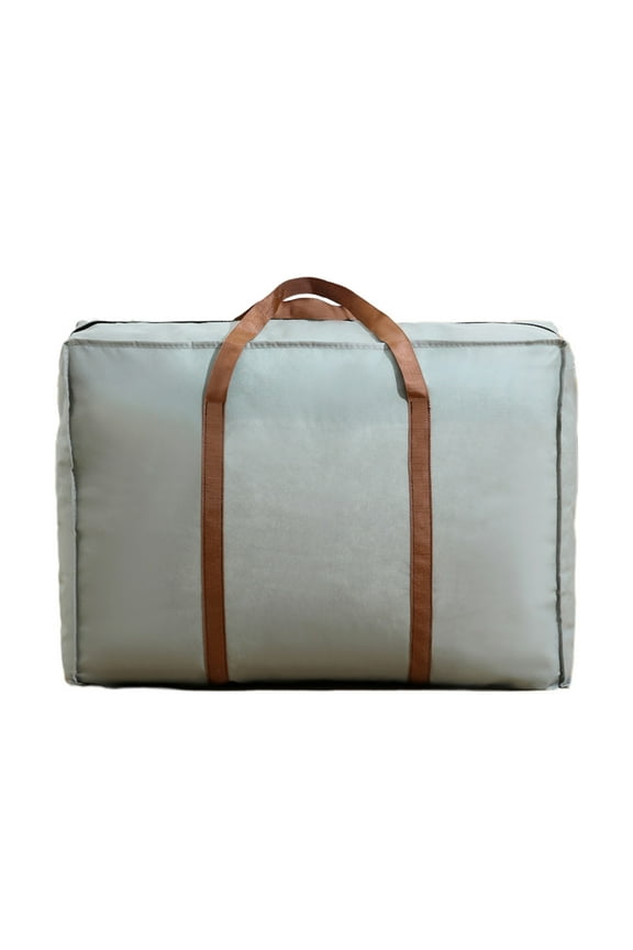 Extra Large Foldable Duffel Bag for Travel - Big Heavy-Duty Cargo Bag for Men Women Overnight Bags with Zippers & Reinforced Handles (Gray)