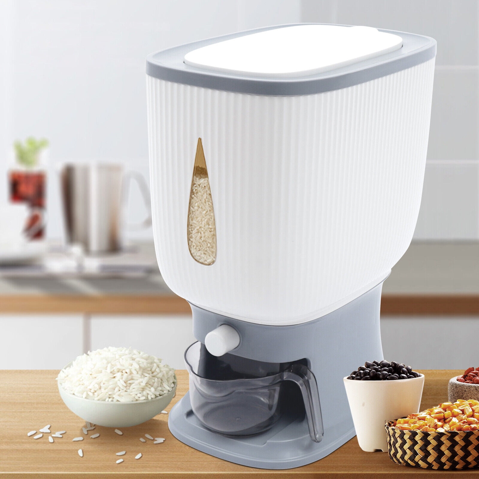 Extra Large Food Storage Containers, Flour, Sugar, Rice Dispenser Bin 22Lbs