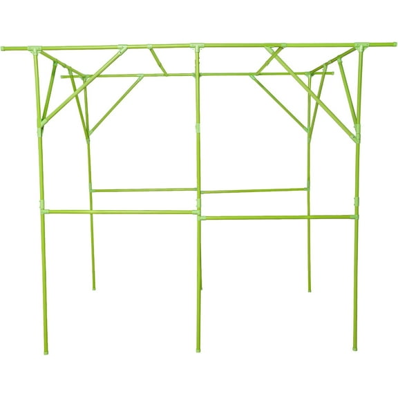 Extra Large Garden Arch Trellis, Metal Arbor Pergola, Grape Vine Trellis Rack for Climbing Plants, Vegetables, Fruits, Cucumbers,Peas,Beans,Outdoor Yard,Garden Gazebo (Green, 78.74*59.06*78.74 in)